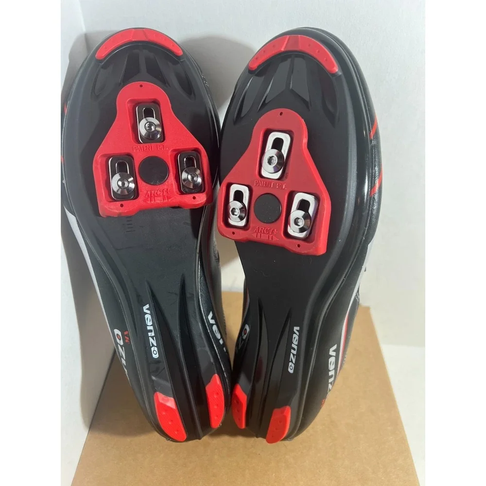 Venzo MX Men's Bicycle Bike Shoes Size 10 Multicolor Three Strap Adjustable NWOT
